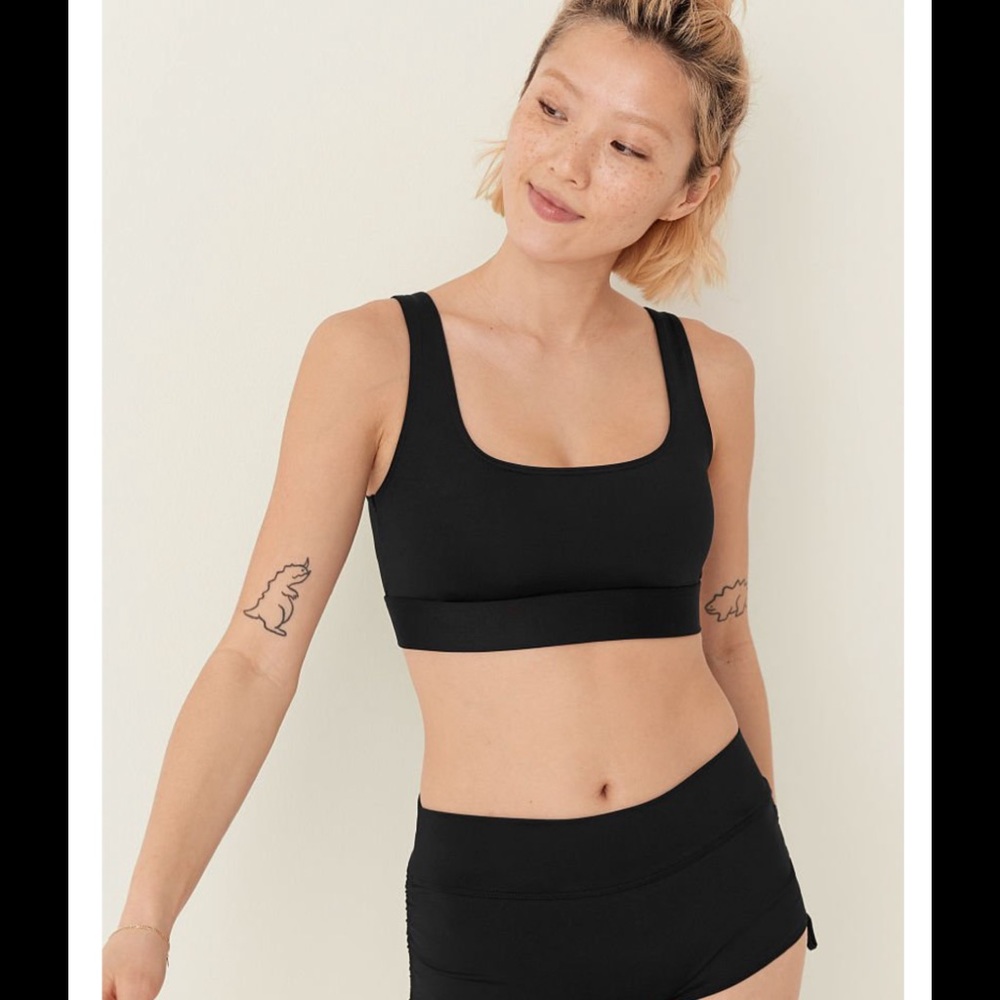 PINK Gym to Swim Square Neck Top & Shortie